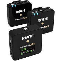 Rode | Wireless GO Compact Wireless Microphone System | 2 Transmitter and 1 Receiver