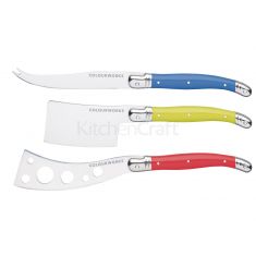 Kitchen Craft | Colour works Three Piece Cheese Knife Set