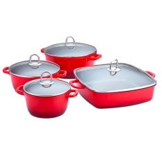 Lamart | Cast Set of Pots | Red