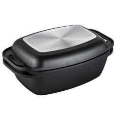 Lamart | Double Roasting Pan with Grilling Lid