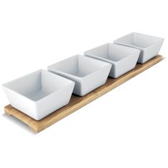 Lamart | Bamboo Serving Bowls 4pcs | Row