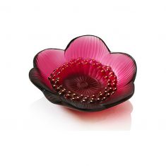 Lalique | Red Anemone Small Bowl