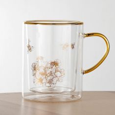 Ashdene | Honey Bee Double Walled Mug  With Spoon