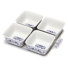 Ashdene | Blue Mazarine 5 Piece Bowl & Tray Set