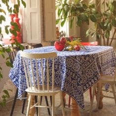 BlueTabla | Table Cloth AKHV 210x140cm Cotton | Blue 