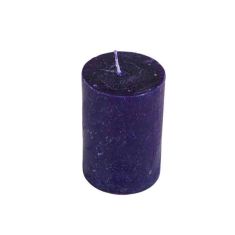 Karaca | Dark Blue Cylinder Candle 6,5x10 cm