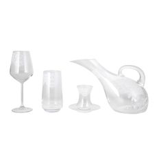 Karaca | Fine Pearl Eternal | Dinner Set Collection | Glass Set Plain | 49 pcs