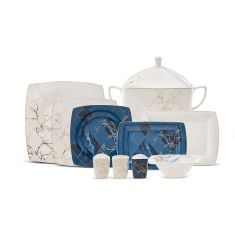 Karaca | Fine Pear l Midnight | Dinner Set | 62 pcs