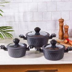 Karaca | BioDiamond Antibacterial Handle Induction Based 6 Piece Pan Set