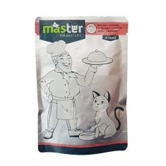 Pet Interest | Master Cat Pouch Veal Meat In Sauce | 80g x 12 Pcs