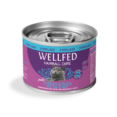 Pet Interest | Wellfed Turkey and Duck Hairball Care Can for Cats  | 200g x 4 Pcs