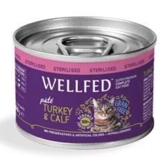 Pet Interest | Wellfed Turkey and Calf Can 200g For Cats x 4 Pcs