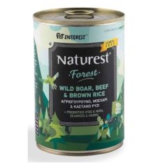 Pet Interest | Naturest Forest Wild Boar Beef and Brown Rice Canned Food | 400g