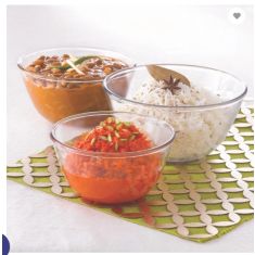 Borosil | Mixing & Serving Bowl | Set of 3 