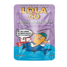 Lola & Co | Tuna Topping Mackerel In Jelly Pouch | 80g x 6 Pcs