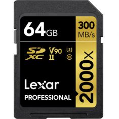 Lexar | 64GB Professional 2000x UHS-II SDHC Memory Card