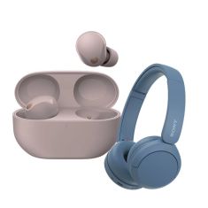 Sony | WF-1000XM5 |  Earbuds + Free WH-CH520 | Smoky Pink